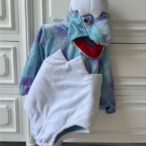 Pottery Barn Kids Blue and Purple Baby T-Rex Dinosaur Costume